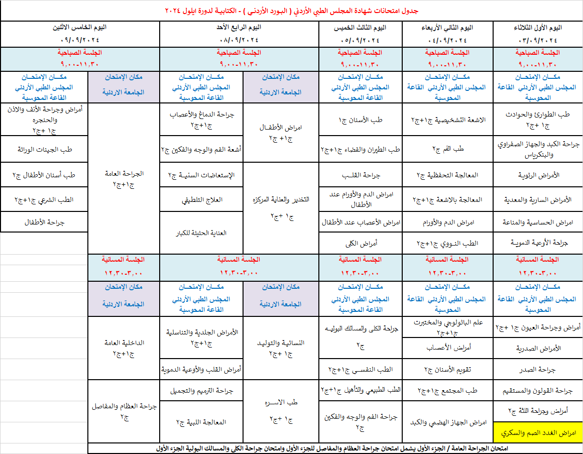 Schedule 